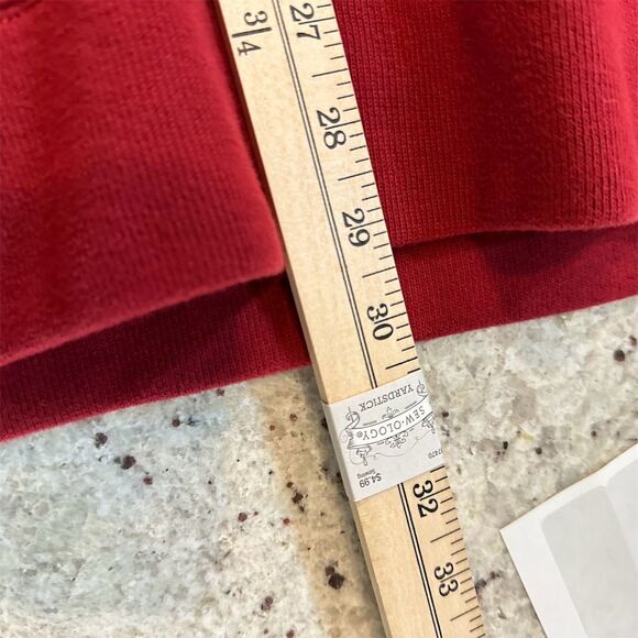 Lands End Men's Burgundy 1/4 Zip Pullover Sweater Size Large Casual - Picture 9 of 9